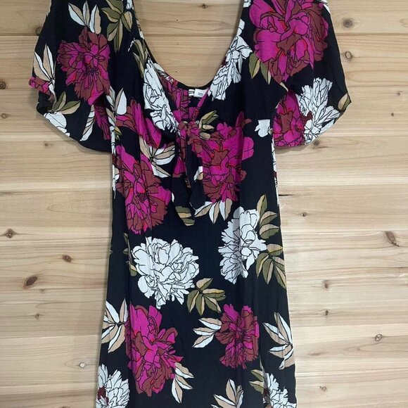 Billabong Floral Print Mini Dress - Picture 1 of 5